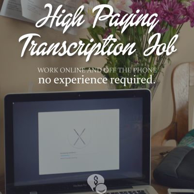 Great paying transcription job from home!