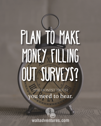 The honest truth to making money from online surveys.