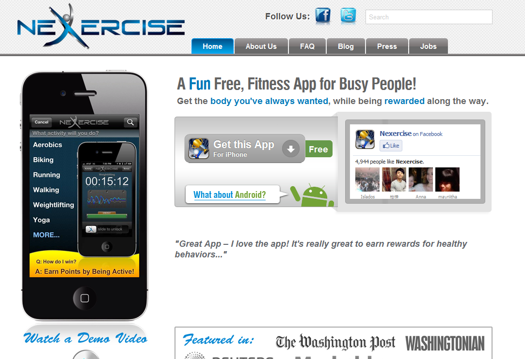 Earn Money While Staying Fit with Nexcercise- an iPhone App