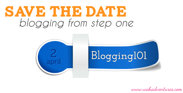Blogging 101- April 2nd