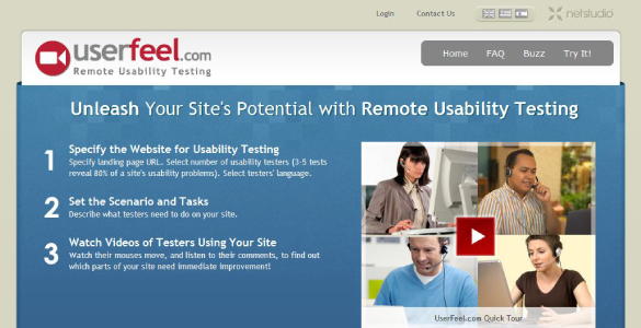 Website Testing for UserFeel.com