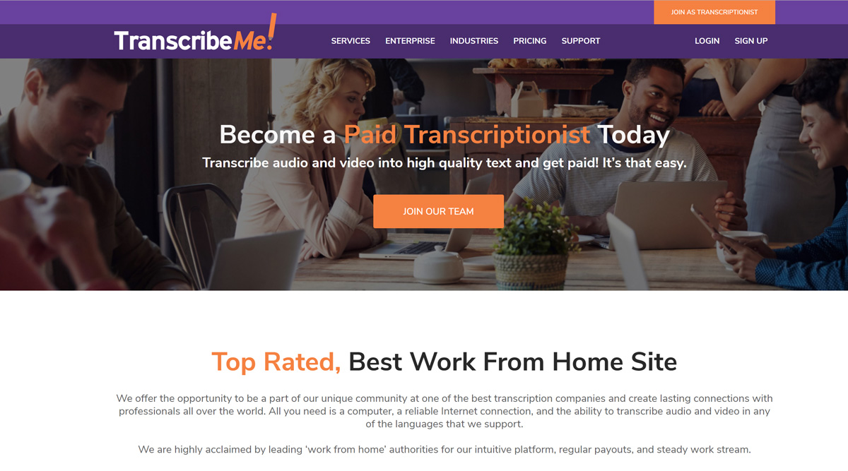 TranscribeMe offers transcription work for people who want to work from home and are beginners in transcription. Earn up to $22 per audio hour working a flexible schedule and transcribing for clients. Find out more about the job and if it’s the right company for you with this review!