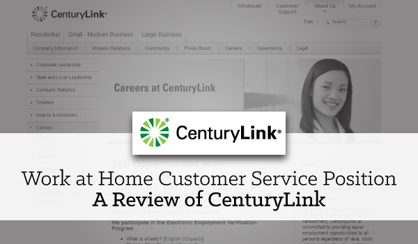 Work at Home Jobs with CenturyLink