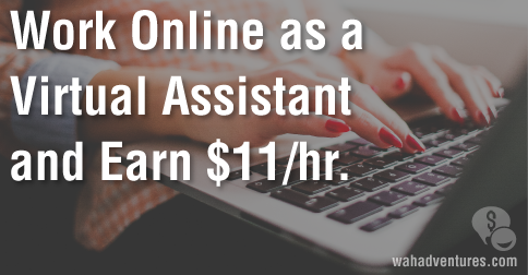 Work part time from home as a virtual assistant