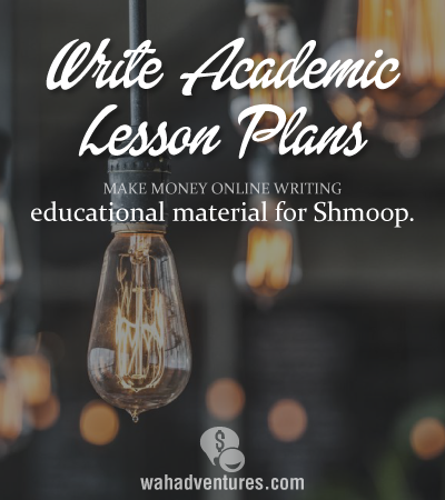 Write Lesson Plans or Just Write for Shmoop