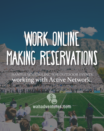 Work Online Making Reservations for Outdoor Events with Active Network