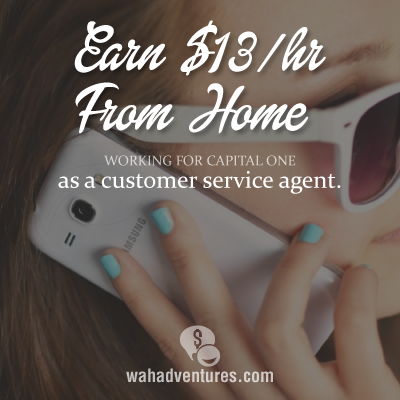 Capital One Pays their customer service agents $13 to work from home.