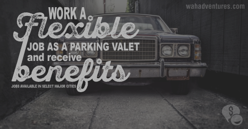 Luxe Valet offers flexible work in most major cities! Training is provided and benefits are included.