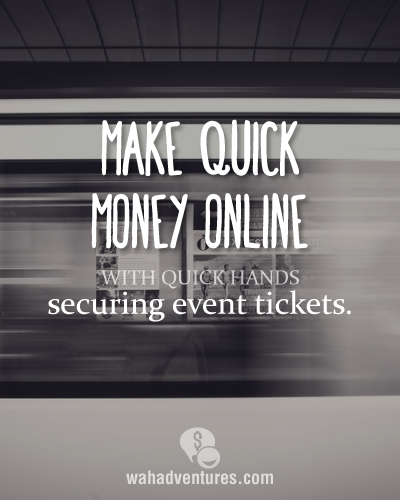 Make quick money online with ticketpuller.com