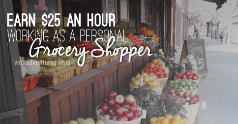 Work a flexible job as a personal grocery shopper.
