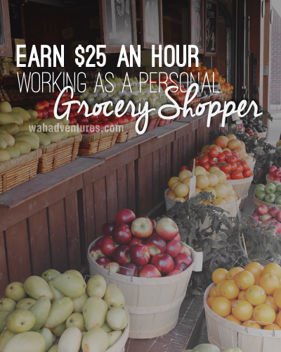 Work a flexible schedule as a grocery shopping assistant.