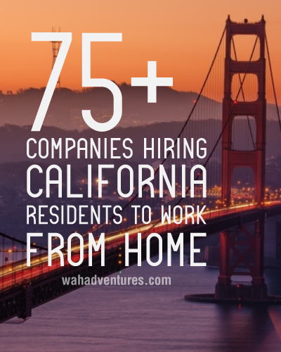 California Residents: Master List of Companies Hiring Remotely