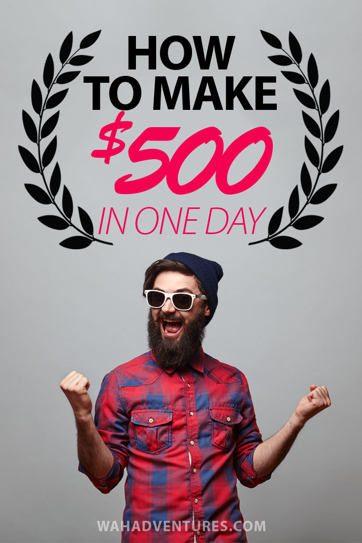 Think you can’t make $500 quickly? Think again! Here are 28 ways to earn your way to a fast $500 using the power of the internet or your own neighborhood. With some of these tips, it’s possible to earn $500 in just one day!