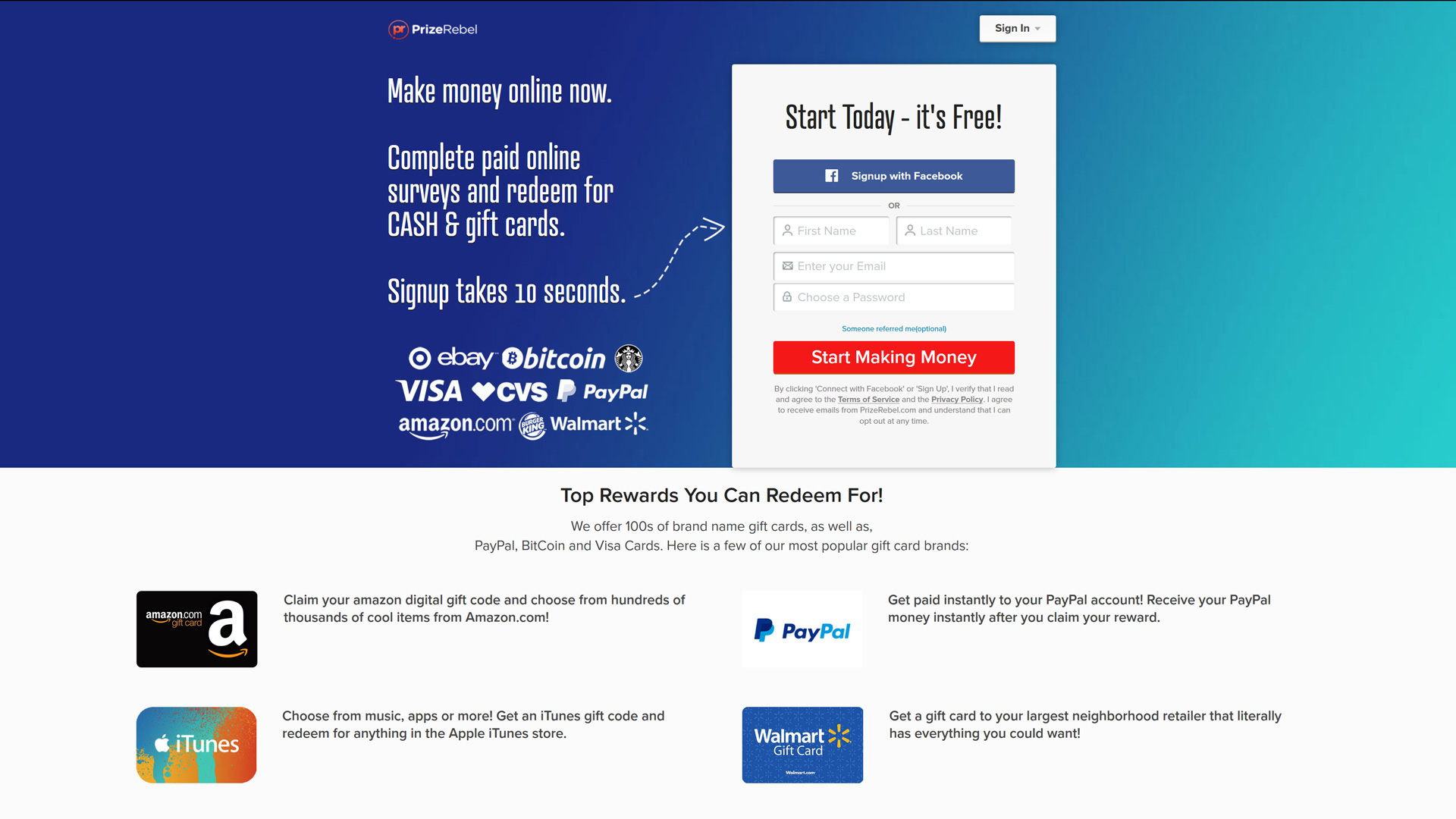 Prizerebel Review Worth Your Time Or Another Scam - started in 2007 prizerebel is a company that claim to offer interesting and effective ways to earn cash online