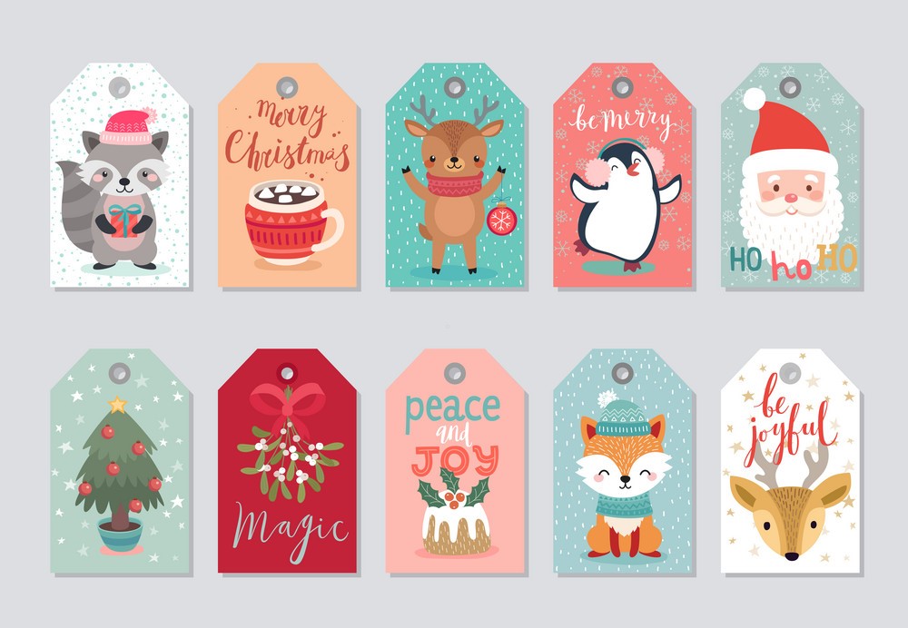 Print these free printable Christmas gift tags conveniently right from your computer and save money on gift wrapping. You can print as many as you want and find just the right design to match your wrapped gifts – all completely free.