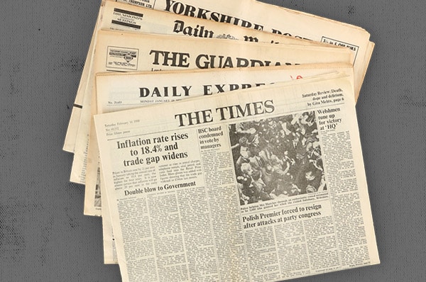 Papers Past, Newspapers