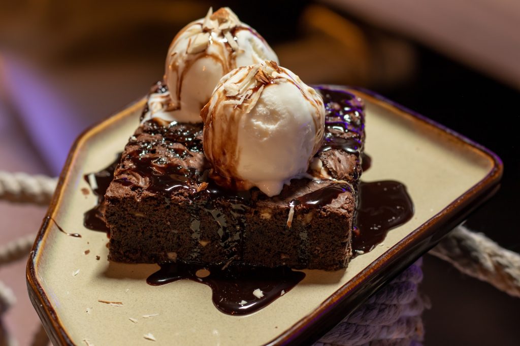 A free chocolate cake dessert