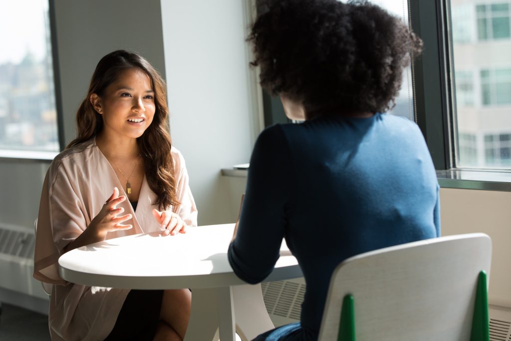 An interviewee explaining the “Where Do You See Yourself in 5 Years? "question