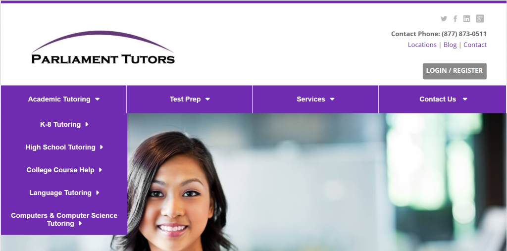 Parliament tutors home page