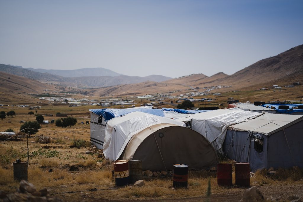 A tent camping accommodation site for the homeless