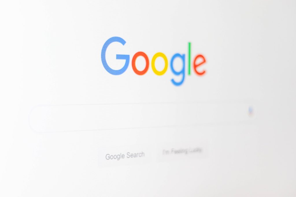 A google search engine button